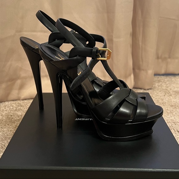 YSL Tribute 105mm Platform Sandals - Picture 4 of 5